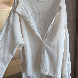 We The Free Cream Button-Down Shirt